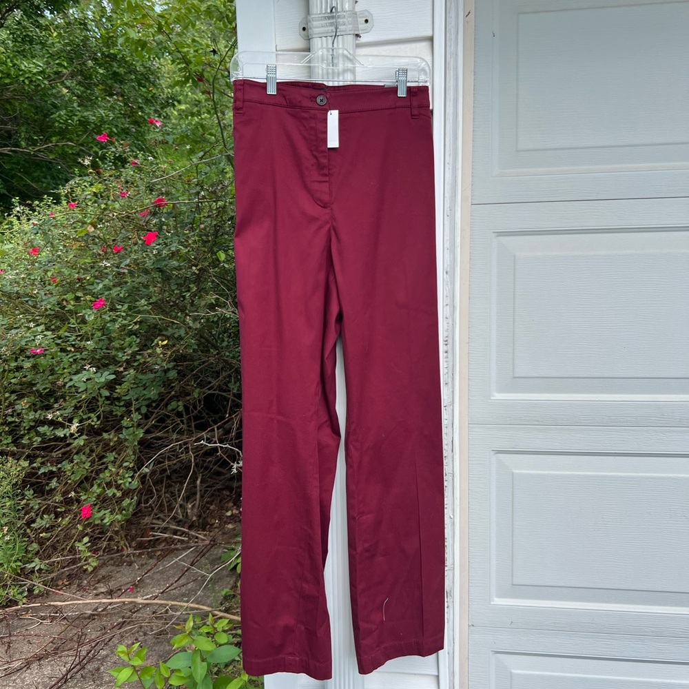 NWT Talbots Maroon Chinos